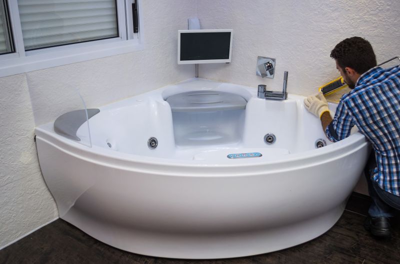 Modern Bathtub with Jets